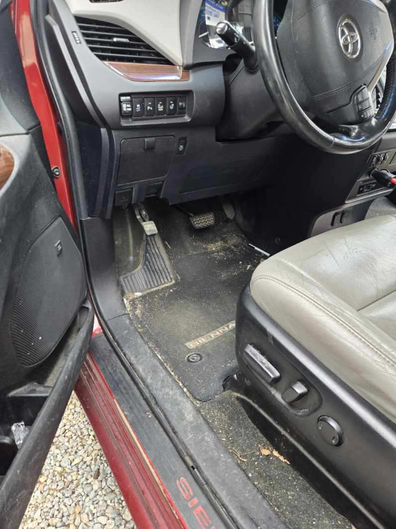 Driver Footwell before detailing